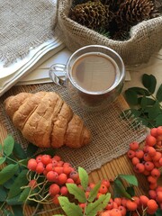 coffee and croissant