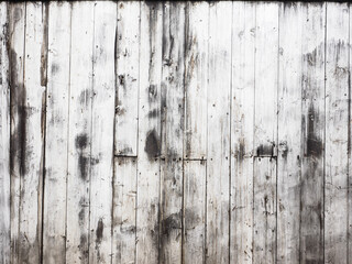 Old , rotting wooden fence