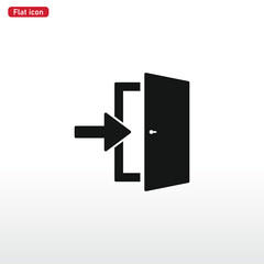 Door arrow icon vector eps 10