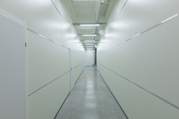 Light corridor in a hospital or office building