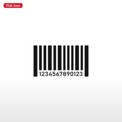 bar code icon vector . Barcode sign