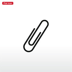 Paper clip icon vector eps 10