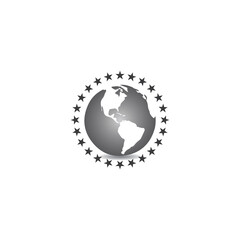 Fototapeta na wymiar World Logo Template illustration