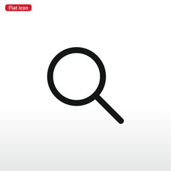 Magnify icon vector . Search sign