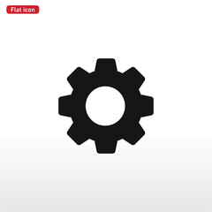 Setting gear icon vector . Gear sign