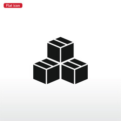 Obraz premium Box icon vector . Cargo sign
