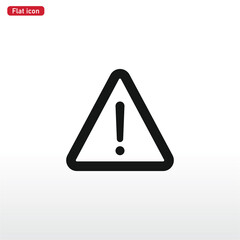 Warning icon vector . attention sign