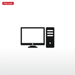 Computer icon vector . pc sign