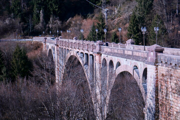 Ponte di Roana sull'Altopiano di Asiago in Veneto, viaggi e monumenti - obrazy, fototapety, plakaty