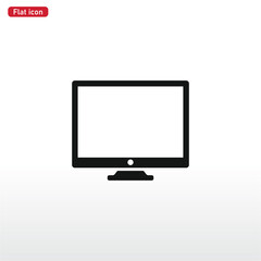 Monitor icon vector . Tv sign