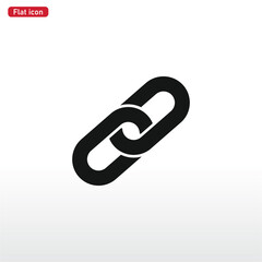 Chain link icon vector . Link sign