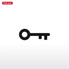 Key icon vector . Lock sign
