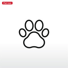 Obraz premium Paw icon vector , Animal Paw sign