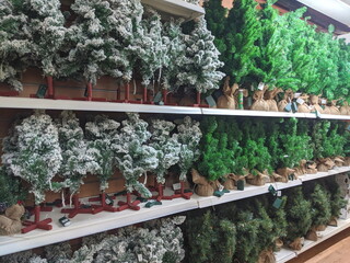 Christmas Trees In Garden Centre