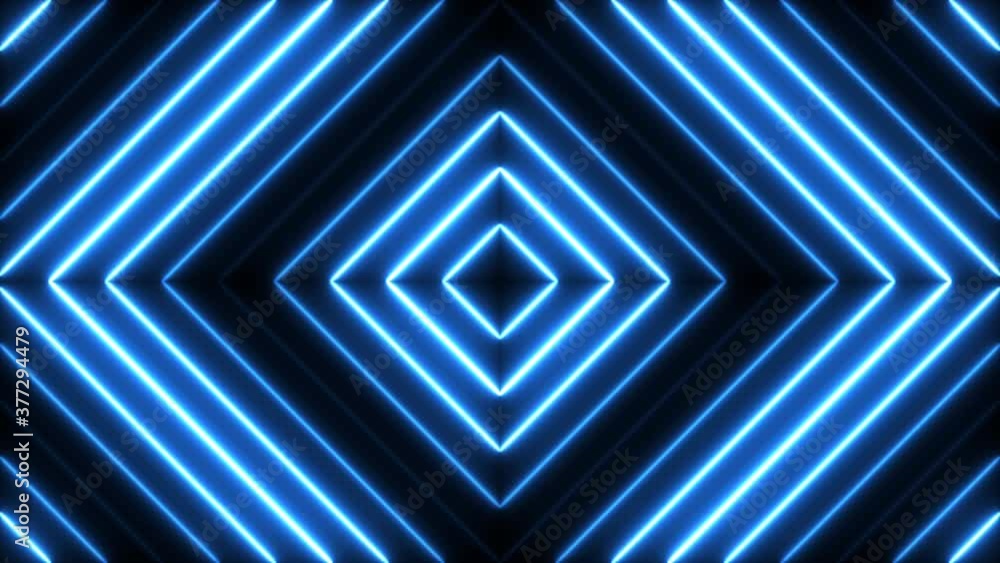 Aufkleber abstract neon background with striped bright texture. blue geometric pattern for technology concept.