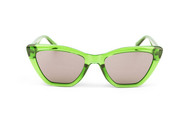 Stylish black sunglasses isolated on white background © vadarshop