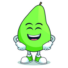 fruit pear icon mascot character