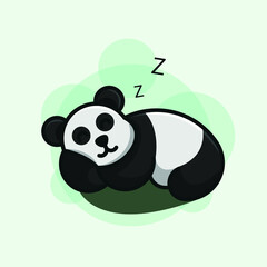 Cute Sleeping Baby Panda Cartoon © Roxy