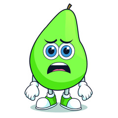 fruit pear icon mascot character