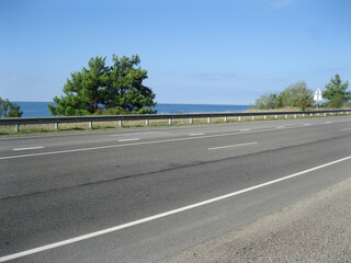 sea and road