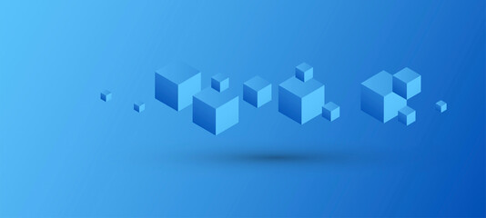 cubi, costruzioni, concetto, 3d, pixel	

