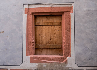 Color in a window in Riquewhir, Alsace, France