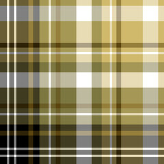 Seamless pattern in stylish beige, black and white colors for plaid, fabric, textile, clothes, tablecloth and other things. Vector image.