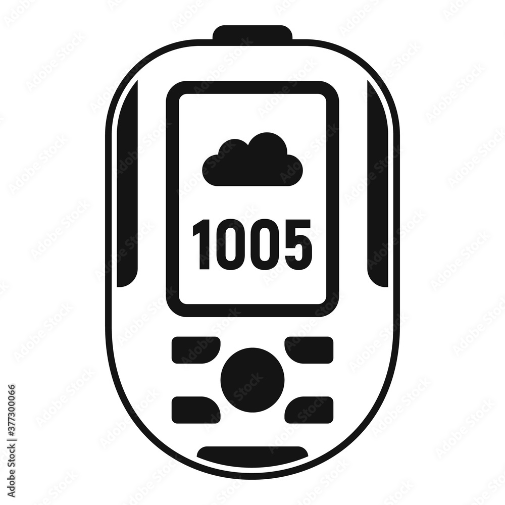 Poster modern barometer icon. simple illustration of modern barometer vector icon for web design isolated o