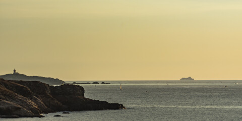 France, Var, Six-Four-les-plages, coucher du soleil (1)
