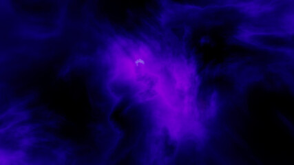 Fototapeta na wymiar Beautiful blue nebula. No stars