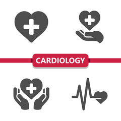 Obraz premium Cardiology Icons