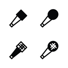 Obraz premium Mic icon set