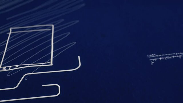 App Development Web Design User Interface User Experience Hand Drawn Organizational Animated Blueprint