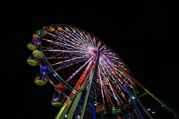 Ferris wheel. children's entertainment and playgrounds.