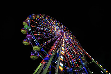 Ferris wheel. children's entertainment and playgrounds.