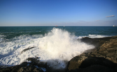 Rumeli Feneri is located on the European side of the Bosporus Strait's Black Sea entrance in Constantinople