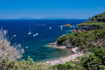 Fototapeta na wymiar Isola d'Elba, promontorio di Capoliveri