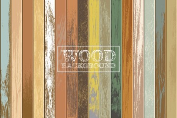 Vintage wooden background with old and faded colors