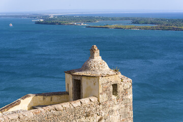 The Fort of Sao Filipe and view of Atlantic Ocean and Troia peninsula in Setubal