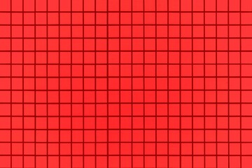 Red mosaic wall tile pattern and seamless background