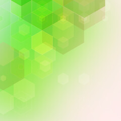 green hexagon background. Polygonal style. presentation layout. advertising template. eps 10