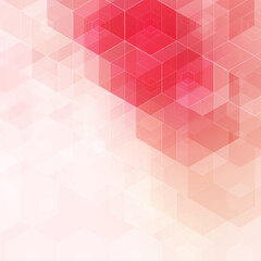 abstract illustration. vector hexagon background red. eps 10