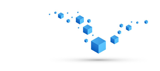  cubi, costruzioni, concetto, 3d, pixel