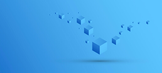  cubi, costruzioni, concetto, 3d, pixel