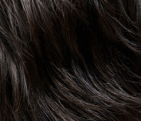 Clean dark brown woman hair