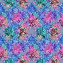 Fototapeta na wymiar seamless pattern of multi-color crumple plastic, 3d render