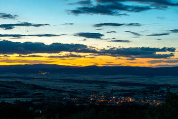 PUESTA DE SOL MONTAÑA DESDE LOS TORILES PEÑA NEGRA PIEDRAHÍTA ÁVILA