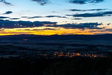 PUESTA DE SOL MONTAÑA DESDE LOS TORILES PEÑA NEGRA PIEDRAHÍTA ÁVILA