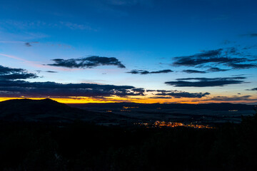 PUESTA DE SOL MONTAÑA DESDE LOS TORILES PEÑA NEGRA PIEDRAHÍTA ÁVILA