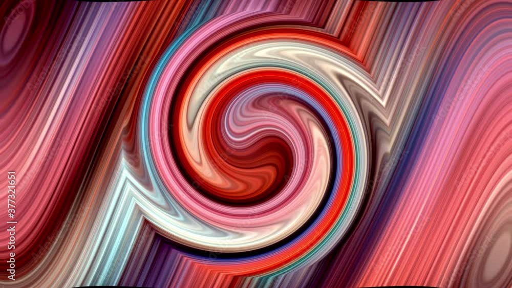 Poster spiral shape rainbow colors seamless loop animation background. 4k dynamic animated endless hypnotic